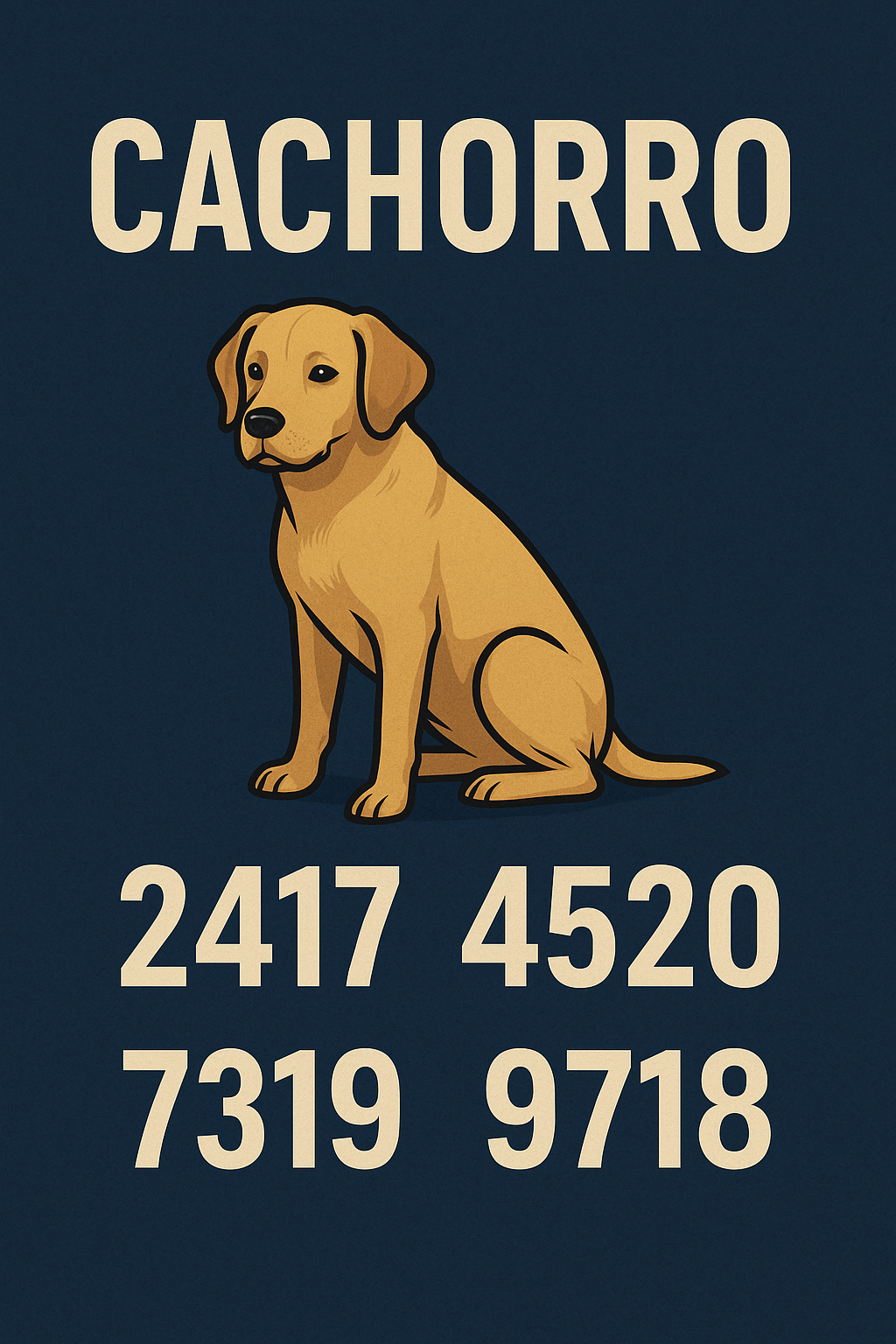 Cachorro – Palpites do Kaledri com as milhares 2417, 4520, 7319 e 9718 para jogo do bicho e loterias