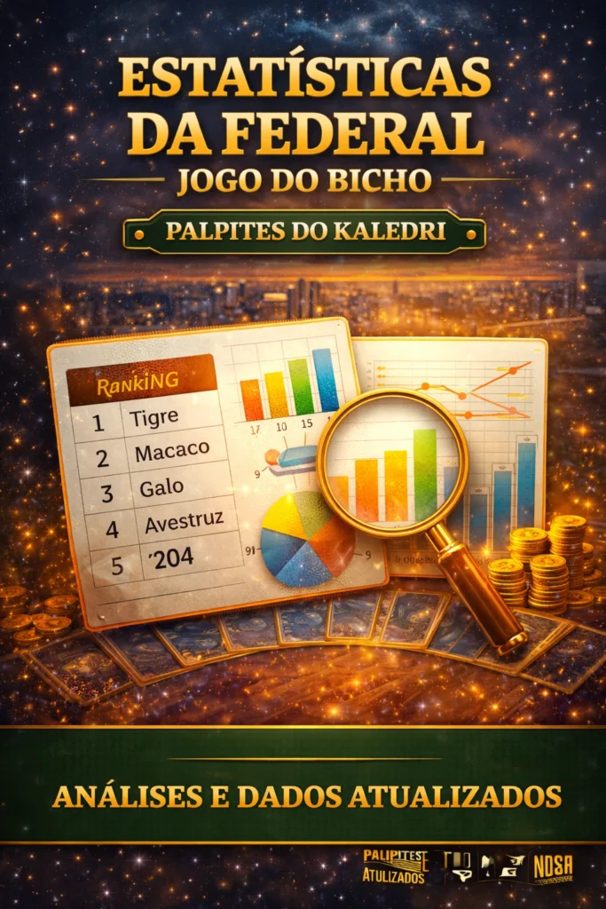 Estatísticas da Federal do Jogo do Bicho com análises e dados atualizados – Palpites do Kaledri