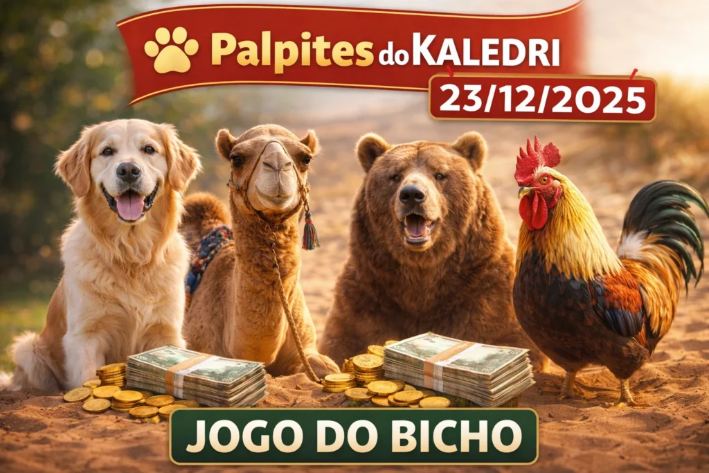 Palpites do Kaledri 23/12/2025 com destaques do Jogo do Bicho e análises do dia