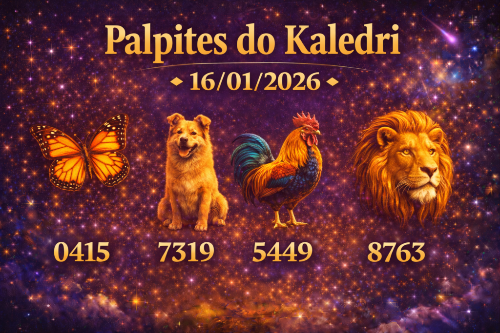 Palpites do Kaledri 16 01 2026