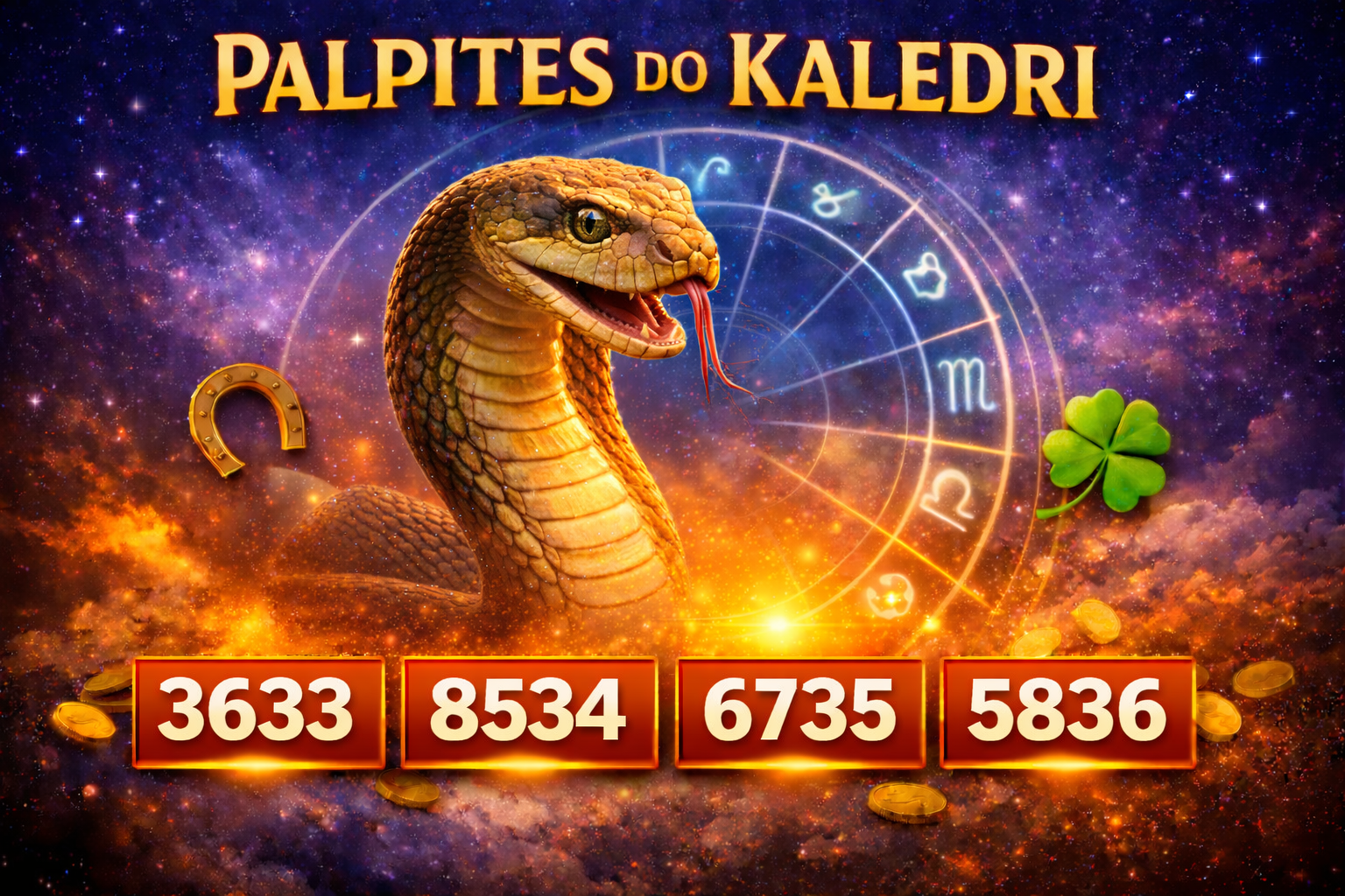Palpites do Kaledri 04/01/2026 – Jogo do Bicho Hoje 1 Palpites do Kaledri cobra com milhares 3633 8534 6735 5836 jogo do bicho