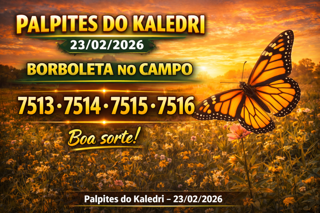 Palpite Do Kaledri Do Jogo Do Bicho 1 Palpites do Kaledri para o Jogo do Bicho dia 23/02/2026 com milhares e bichos do dia.
