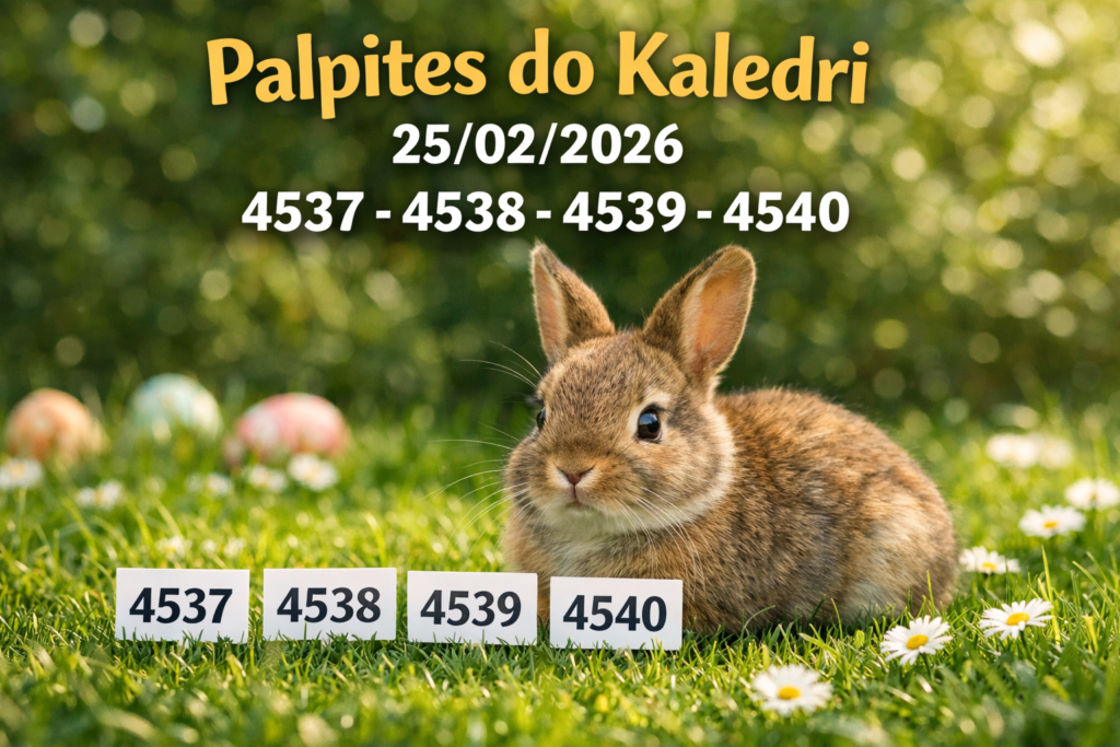 Palpites do Kaledri 25/02/2026 com milhares e bichos do Jogo do Bicho