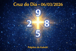 Cruz do Dia 06/03/2026 com os números 9, 2, 5 e 8 – Palpites atualizados do Kaledri.