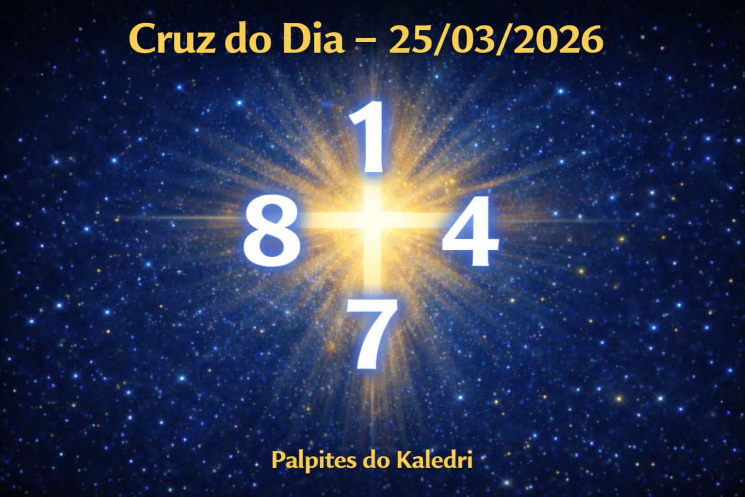 cruz do dia 25 03 2026 kaledri 1