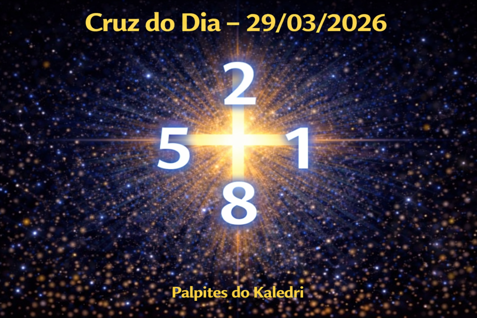 cruz do dia 29 03 2026 kaledri