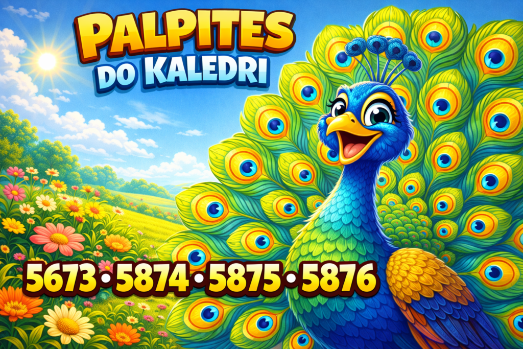 PAVÃO SORRINDO E AS MILHARES 5673 5874 5875 5876 PALPITES DO KALEDRI