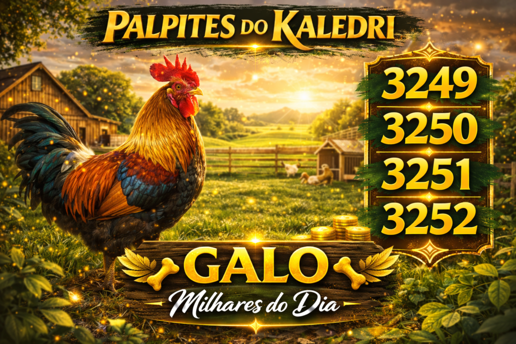 Palpites do Kaledri para 08/03/2026 com galo 