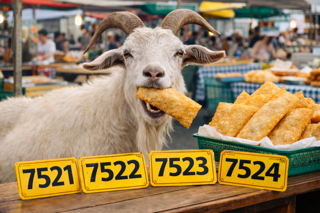 Palpites do Jogo do Bicho 22/03/2026 | Kaledri 1 Cabra na feira comendo pastel com milhares 7521 7522 7523 7524 palpites do Kaledri