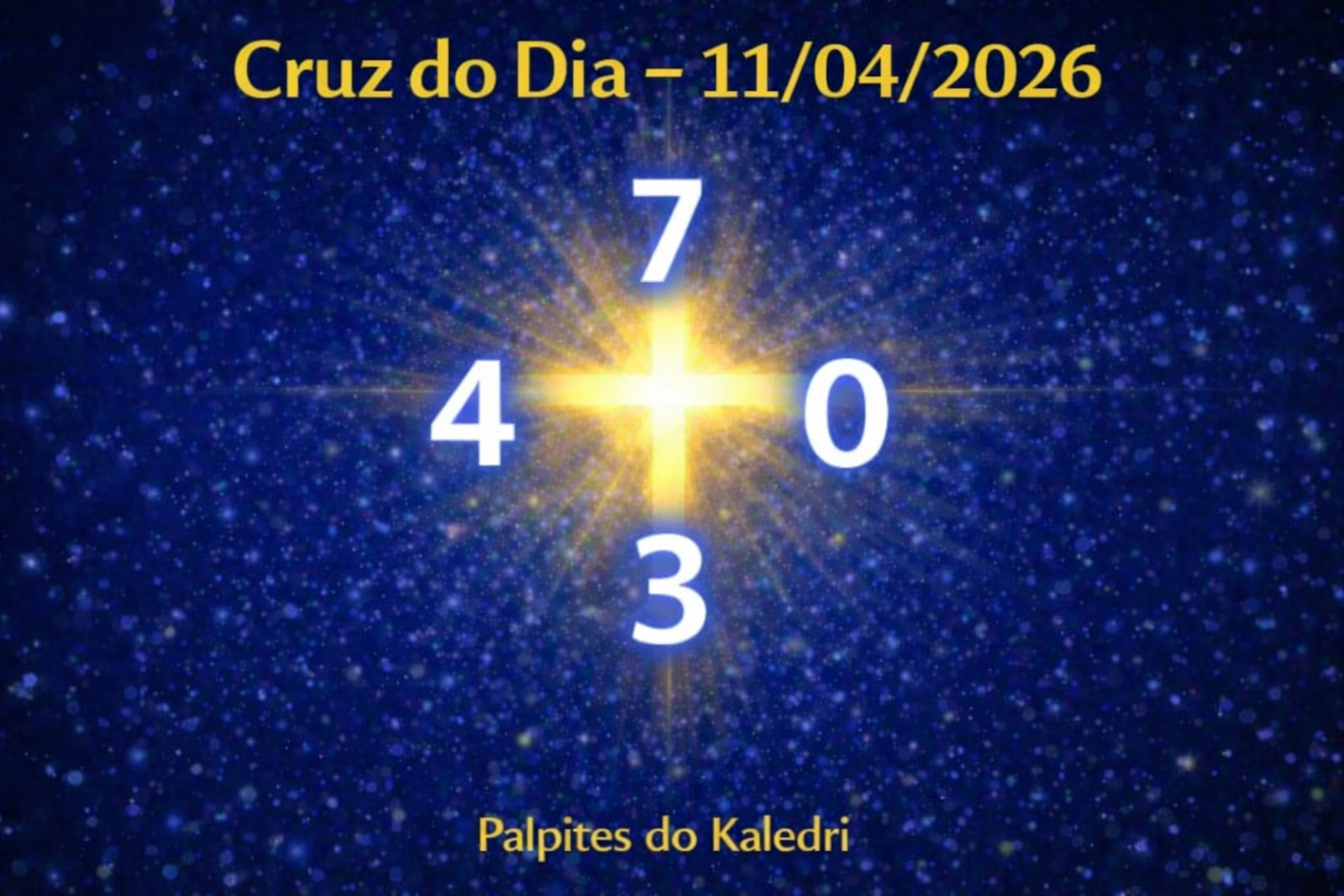 Palpites do Jogo do Bicho de Hoje 11/04/2026 3 Cruz do Dia 11/04/2026