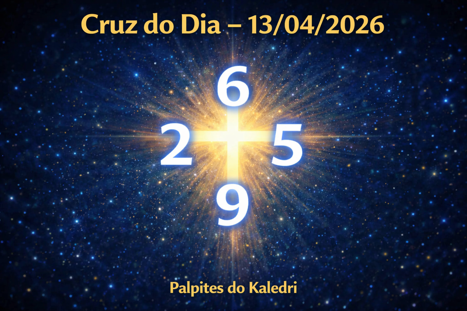 Cruz do Dia 13/04/2026 do Kaledri