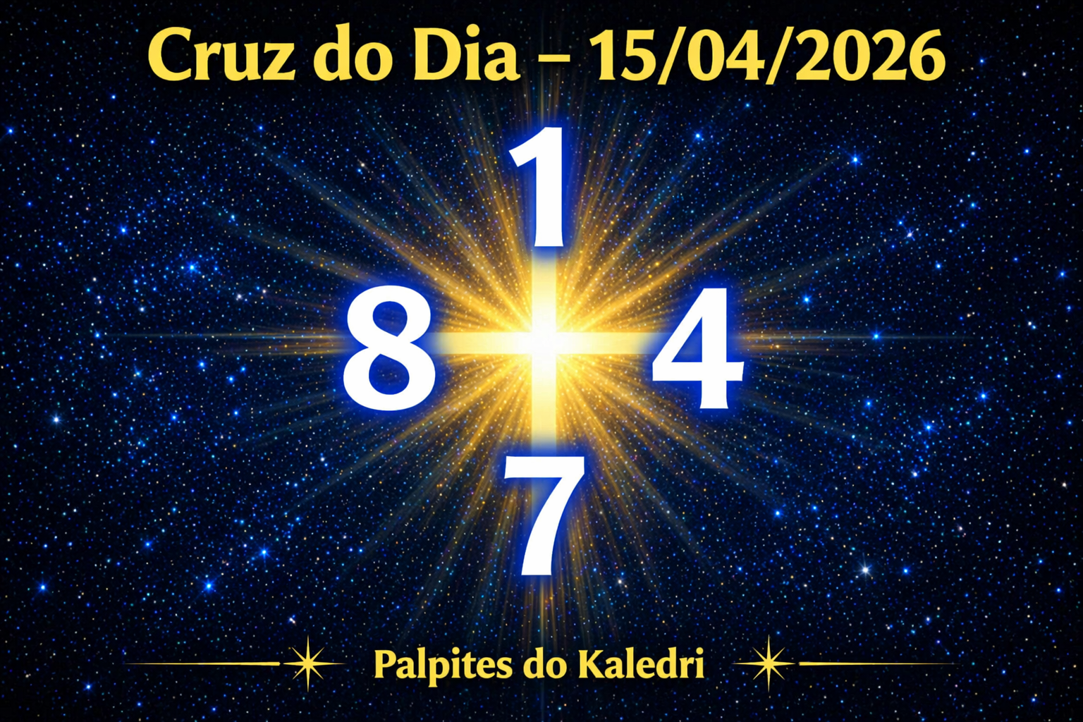 Palpites do Jogo do Bicho de Hoje 15/04/2026 3 Cruz do Dia do kaledri