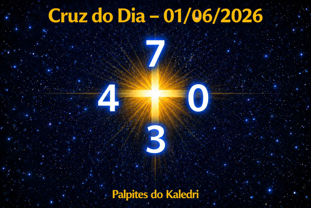 Palpites do Jogo do Bicho para Hoje 01/06/2026 - Kaledri 3 CRUZ DO DIA 01/06/2026 KALEDRI