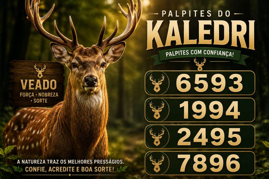 Palpite do kaledri veado