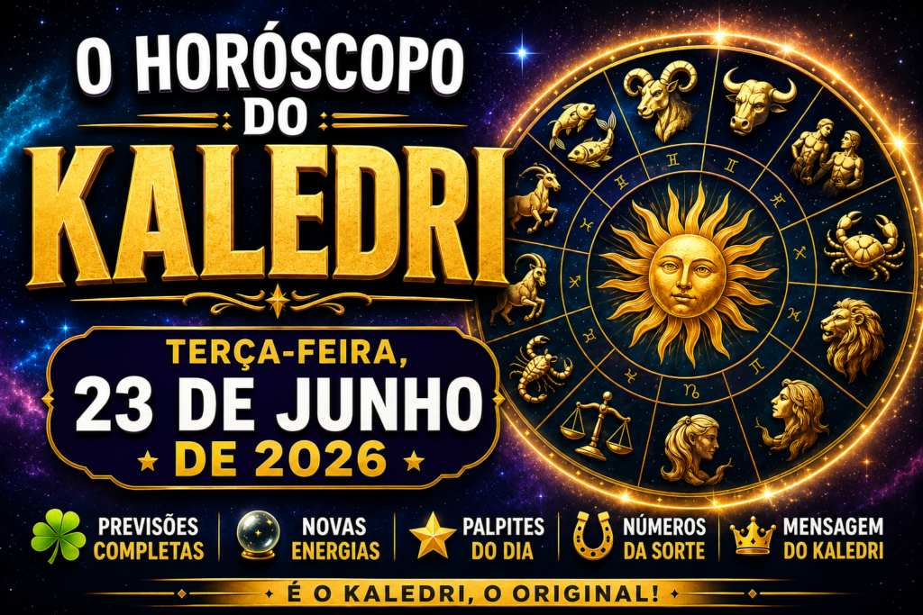 Horóscopo do Kaledri para hoje 23/06/2026 1 Horóscopo do Kaledri para hoje 23/06/2026
