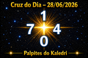 Cruz do Dia 28/06/2026 | Palpites do Kaledri