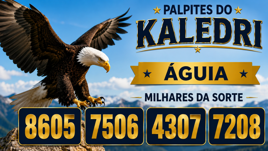 Palpites do Kaledri Dia 08/07/2026 com milhares, centenas, números da sorte e previsões para o Jogo do Bicho Hoje.