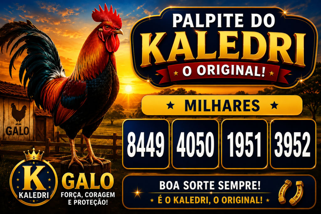 Palpites do Kaledri Dia 23 de Junho de 2026 com milhares, centenas e grupos do Jogo do Bicho.
