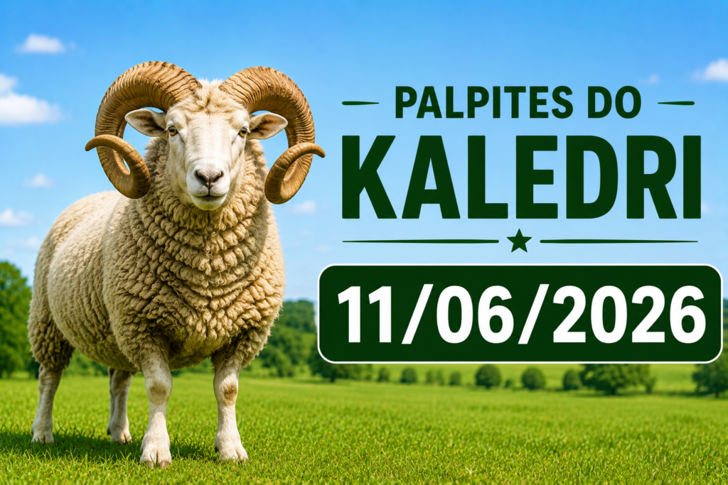 Palpite do Kaledri Hoje 11/06/2026 2 Grupos Favoritos para Hoje