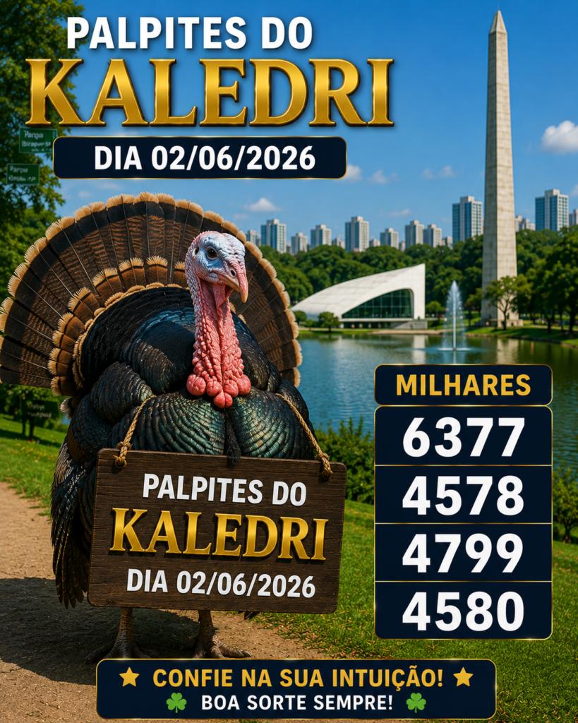Horóscopo e Palpites do Kaledri para o dia 02/06/2026 com signos, milhares e dezenas do jogo do bicho.