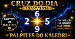 Cruz do Dia DO KALEDRI – SEGUNDA-FEIRA, 13 DE JULHO DE 2026
