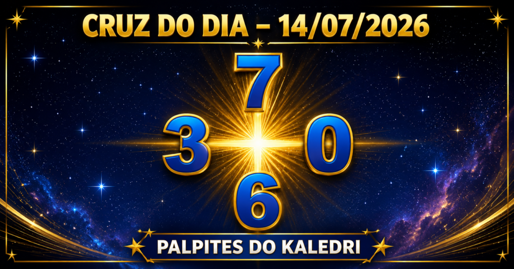 Palpites do Kaledri Dia 14/07/2026 | Jogo do Bicho Hoje – Milhares, Centenas e Bichos da Sorte 3 Cruz do Dia 14/07/2026 | Palpites do Kaledri