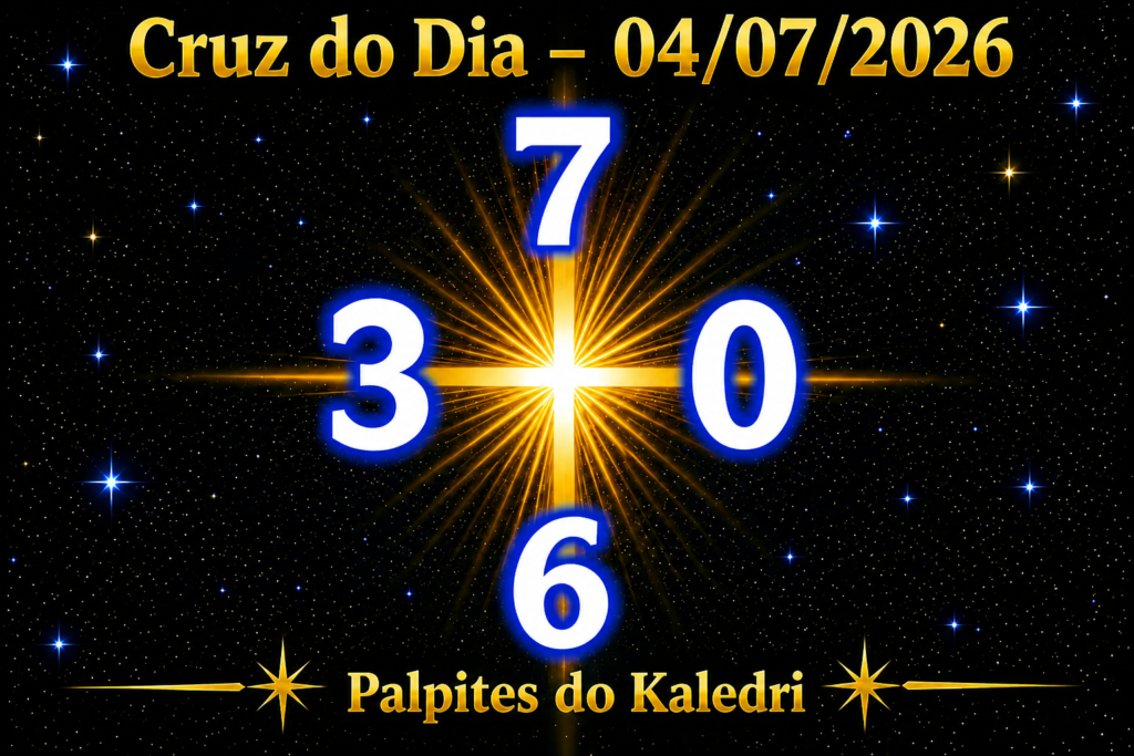 Palpites do Kaledri Dia 04/07/2026 | Jogo do Bicho Hoje – Milhares, Centenas e Grupos Fortes 3 Cruz do Dia 04/07/2026 | Palpites do Kaledri