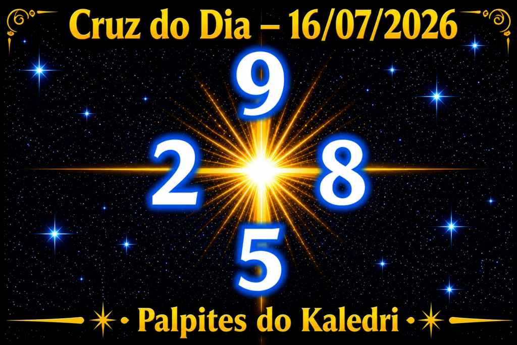 Cruz do Dia 16/07/2026 | Palpites do Kaledri