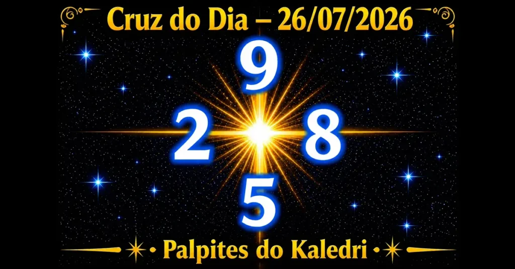 Palpite do Kaledri Federal 26/07/2026 | Palpites para a Federal de Hoje 3 Cruz do Dia 26/07/2026 | Palpites do Kaledri