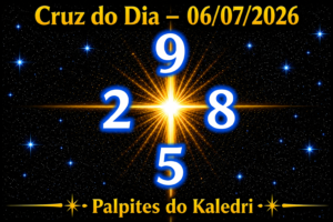 Cruz do Dia 06/07/2026 – Kaledri 1 Cruz do Dia 06/07/2026 | Palpites do Kaledri