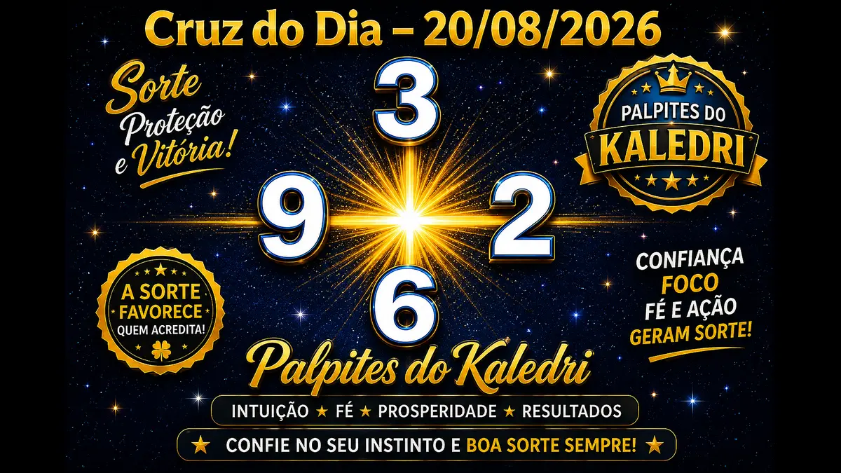 Palpites Do Jogo Do Bicho – Kaledri 20/08/2026 3 Cruz do dia do Kaledri
