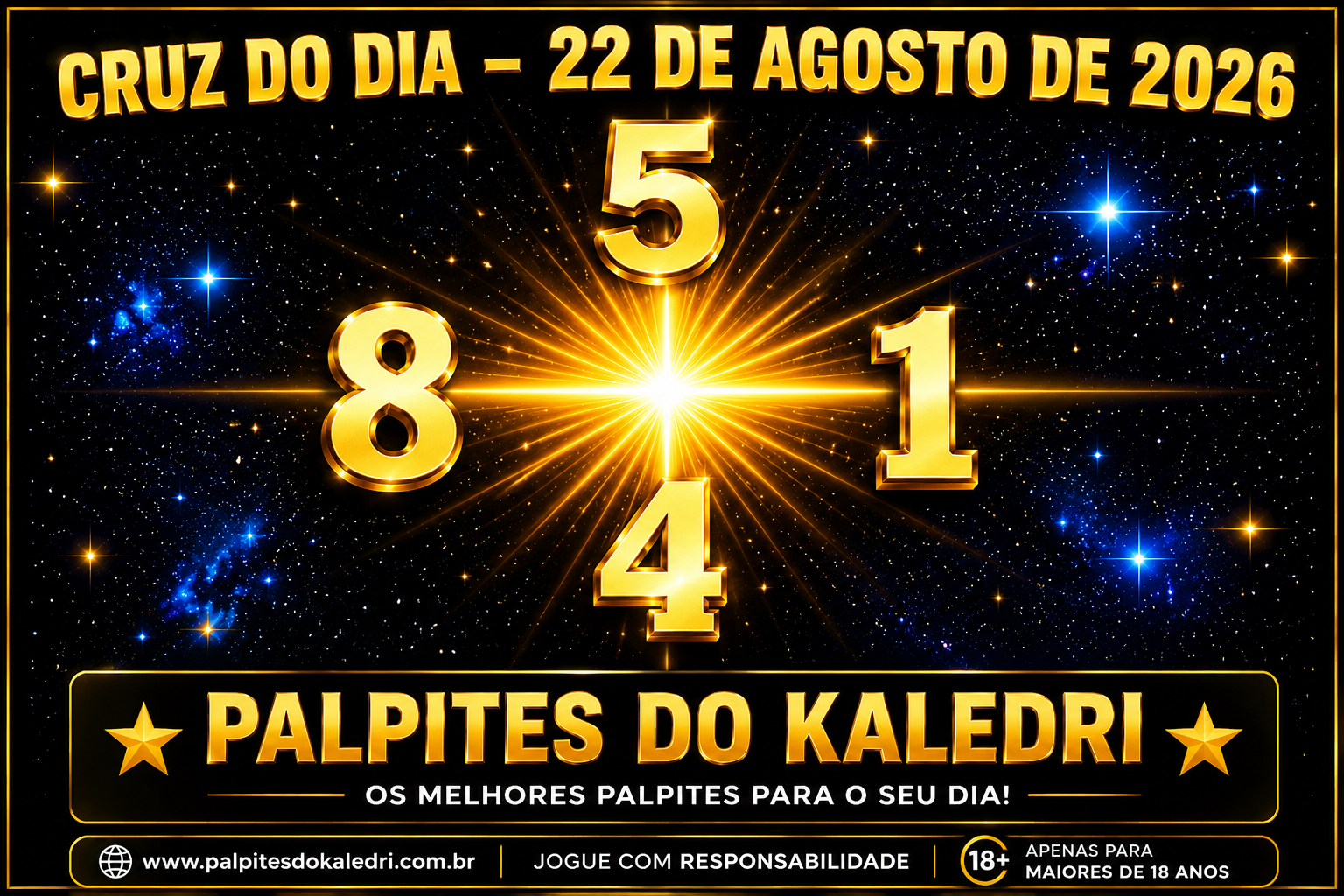 Palpites do Jogo do Bicho – Kaledri 22/08/2026 3 Cruz do Dia 22/08/2026