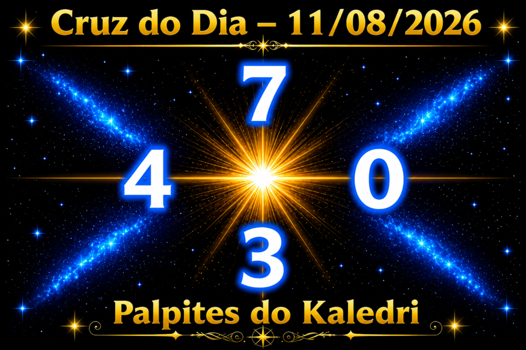 Cruz do Dia 11/08/2026 – Palpites do Kaledri