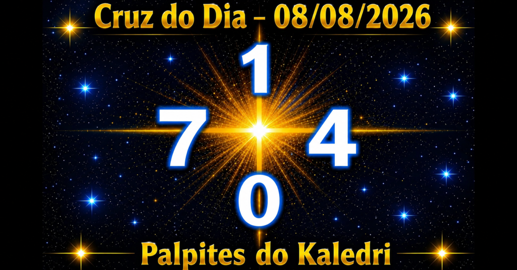 Cruz do Dia 07/08/2026 | Palpites do Kaledri