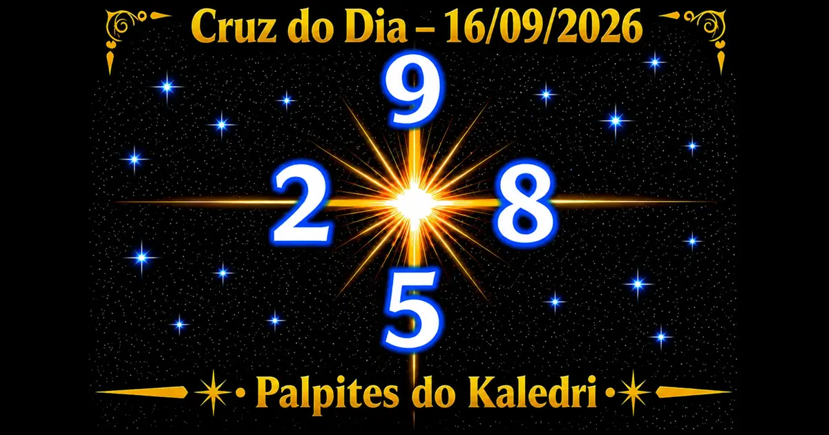 Cruz do Dia do Kaledri 16/09/2026 com palpites de hoje