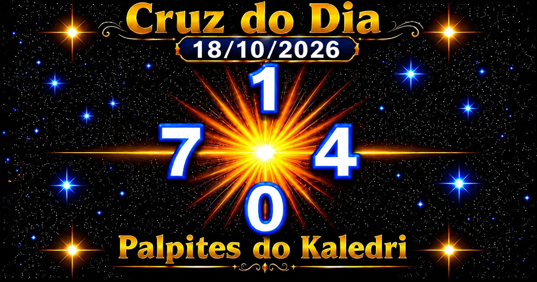 Cruz do Dia do Palpites do Kaledri – 18/10/2026