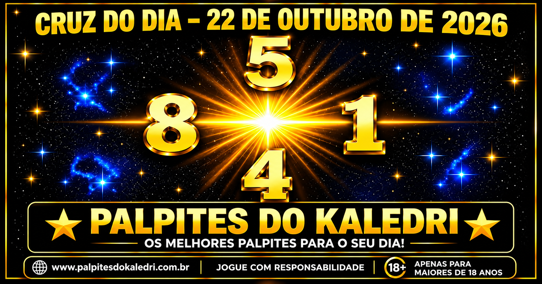 Palpites do Jogo do Bicho Hoje – 22/10/2026 | Kaledri 4 Cruz do Dia do Kaledri 22/10/2026