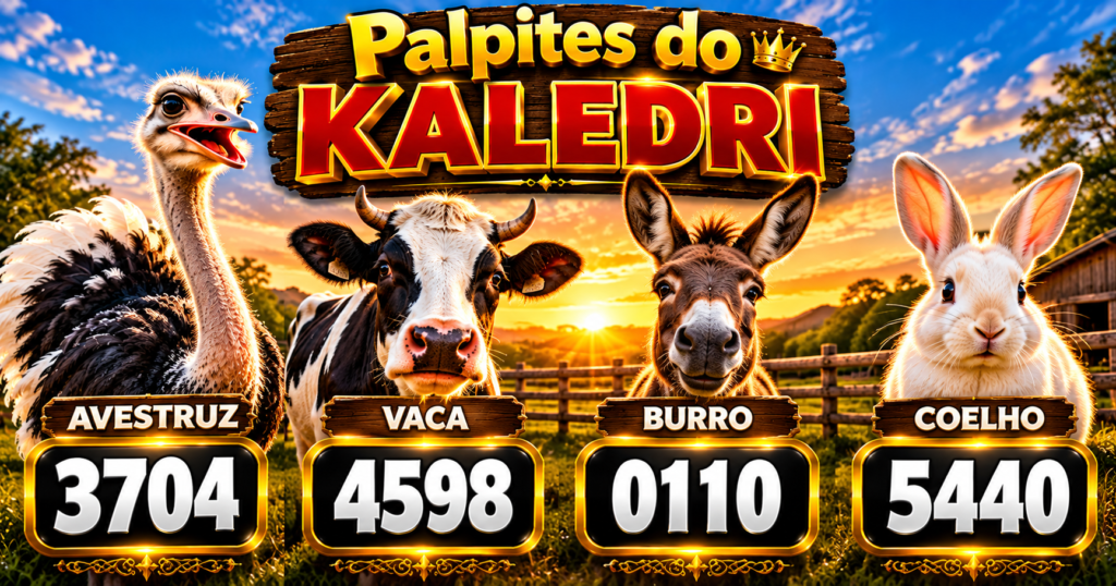 Palpites do Kaledri 01/10/2026 – Jogo do Bicho Hoje
