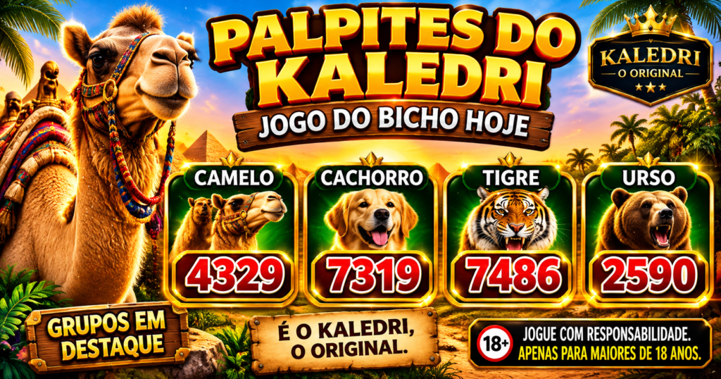 Palpites do Kaledri 23/10/2026 – Jogo do Bicho Hoje